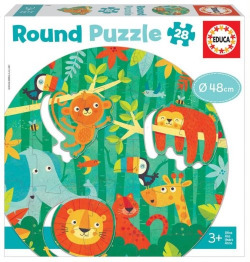A SELVA ROUND PUZZLE 28 PEÇAS