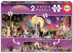 TRIPTICO DE HADAS PUZLE 2X100 PECES