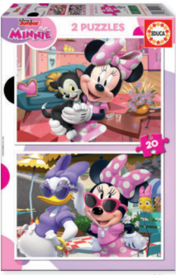 MINNIE MOUSE PUZZLE 2X20 PEZAS