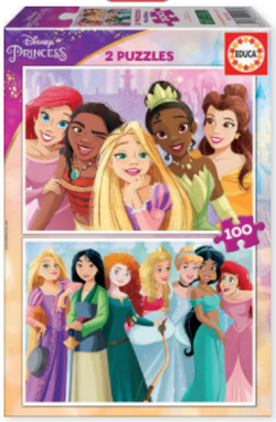 DISNEY PRINCESS PUZZLE 2X100 PIEZASS