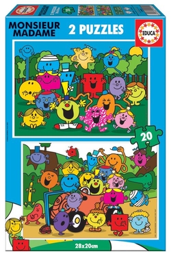 CHILDREN'S PUZZLE MONSIEUR MADAME 2X20 PIECES