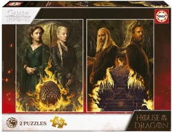 PUZZLE 2X500 PIECES DRAGON HOUSE