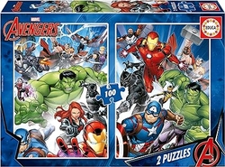 PUZZLE INFANTIL AVENGERS 2X100 PEZAS
