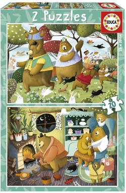 FOREST TALES PUZZLE 2X20 PIECES