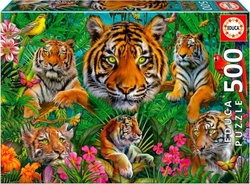 PUZZLE 500 PEZAS JUNGLA DE TIGRES
