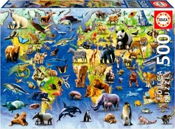 PUZZLE 500 PEZAS ESPECIES EN PELIGRO DE EXTINCION