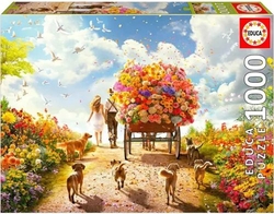 PUZZLE 1000 CARRO DE FLORES