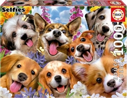 PUZZLE 1000 PIECES PUPPY SELFIE