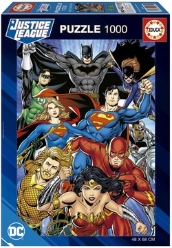 PUZZLE 1000 PEÇAS JUSTICE LEAGUE DC COMIC