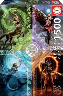 PUZLE 1500 PECES ELEMENTAL MAGIC STAR CHART ANNE STOKES