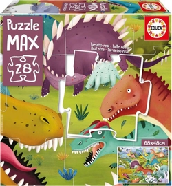 PUZZLE MAX 28 PIÈCES DINOSAURIOS