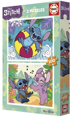 PUZZLE 2X100 PIÈCES STITCH