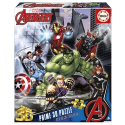 PUZZLE 3D LENTICULAR 300 PEÇAS MARVEL AVENGERS