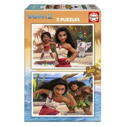 PUZZLE 2X100 PEÇAS VAIANA 2