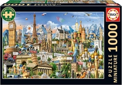 PUZZLE 1000 PEZAS SIMBOLOS DE EUROPA MINIATURE