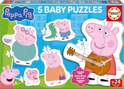 BABY PUZLES PROGRESIVOS PEPPA PIG 2 4 4 5 5 PECES