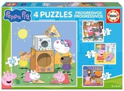 PUZZLE PROGRESIVO PEPPA PIG 12 16 20 25 PIÈCES