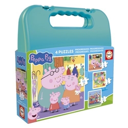 PEPPA PIG PROGRESSIVE PUZZLE 6-9-12-16 PIECES