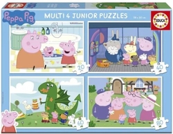 PUZLE PROGRESIVO JUNIOR PEPPA PIG 20 40 60 80 PECES