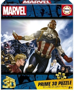 PUZZLE 3D LENTICULAR 300 PEZAS MARVEL