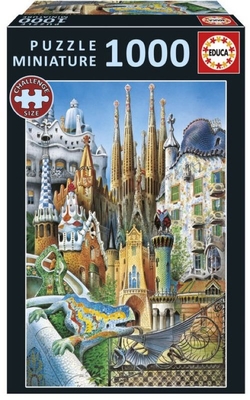 PUZZLE MINIATURE 1000 PEZAS GAUDI