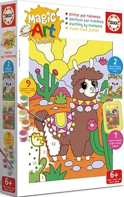 MAGIC ART NUMBER ART +6 LLAMA Y KOALA