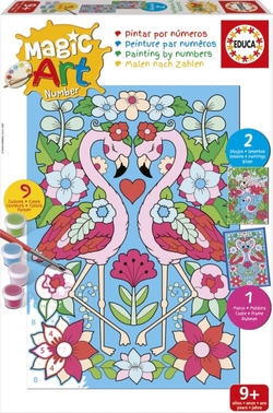 MAGIC ART NUMBER ART +9 FLAMENCOS