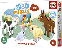 BABY PUZLE 3D GRANJA