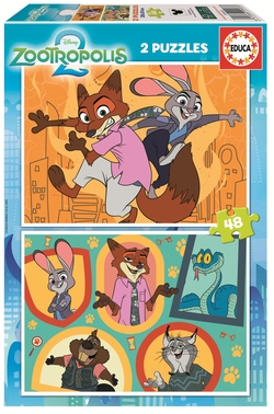 PUZZLE ZOOTROPOLIS 2 2X48 PEZAS FSC