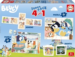 SUPERPACK BLUEY 4 EN 1 BLUEY PUZZLES ET JEUX