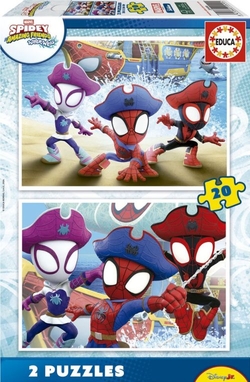 PUZZLE 2X20 PEZAS SPIDEY & AMAZING FRIENDS