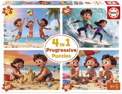 PUZZLE MULTI 4 A A PRAIA 20 40 60 80 PEZAS