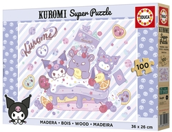 PUZZLE 100 PEZAS MADEIRA HELLO KITTY KUROMI
