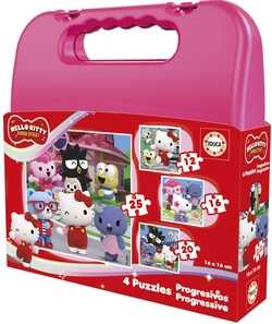 PUZZLE PROGRESIVO HELLO KITTY 12 16 20 25 PEZAS