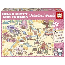 PUZZLE 150 PEÇAS DETECTIVE HELLO KITTY & FRIENDS