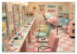 PUZZLE 1000 PIÈCES RETRO GLAM SALON