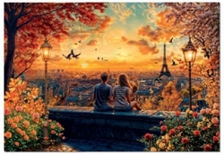 PUZZLE 1500 PEZAS ENAMORADOS EN PARIS