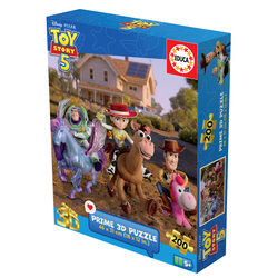 3D LENTICULAR PUZZLE 200 PIECES TOY STORY 5