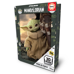 3D Lenticular Puzzle Book Tin 300 Pieces The Mandalorian
