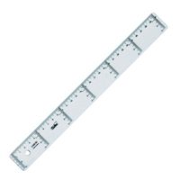 BOX OF 20 RULERS 30CM TRANSPARENT PLASTIC SAFTA