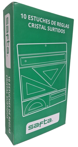 BOX OF 10 SCHOOL DRAWING SETS WITH ZIPPER, CLASP ASSORTED COVERS