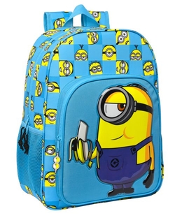 MOCHILA 33 CM ADAPT. CARRO MINIONS MINIONSTATIC 33X42X14CM