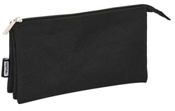 ESTOJO TRIPLO 22X12X3CM COR PRETO BASICO