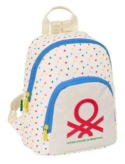 MINI BACKPACK BENETTON DOTS 25X30X13CM