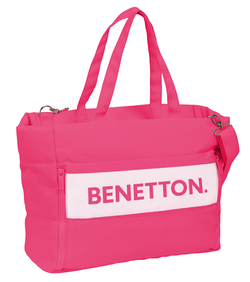 BOLSO C/BOLSA PORT 14,1'' BENETTON RASPBERRY 54X31X17CM