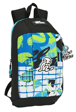 MINI MOCHILA ZIPER VERTICAL EL MENINO GREEN 22X39X10CM