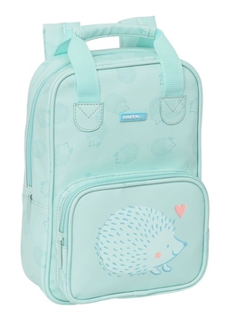 CHILDREN'S BACKPACK WITH EASY HANDLES L. PRESCHOOL HEDGEHOG 20X28X8CM