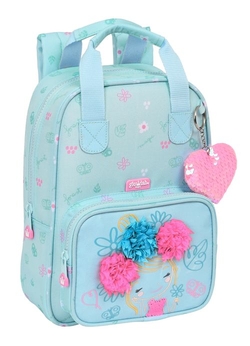 MOCHILA INFANTIL AD. ASAS REC. GLOWLAB KIDS CUTE 20X28X8CM