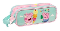 PORTATODO DOBLE PEPPA PIG ICE CREAM 21X8X6CM