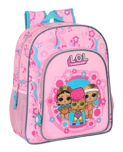 CARTABLE JUNIOR ADAPT.CARRO LOL SUR. GLOW GIRL 32X38X12CM